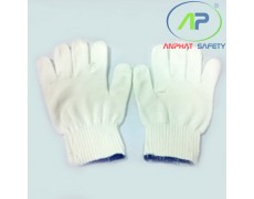 Găng tay Poly (Trắng) cổ ngắn (K7) 80g